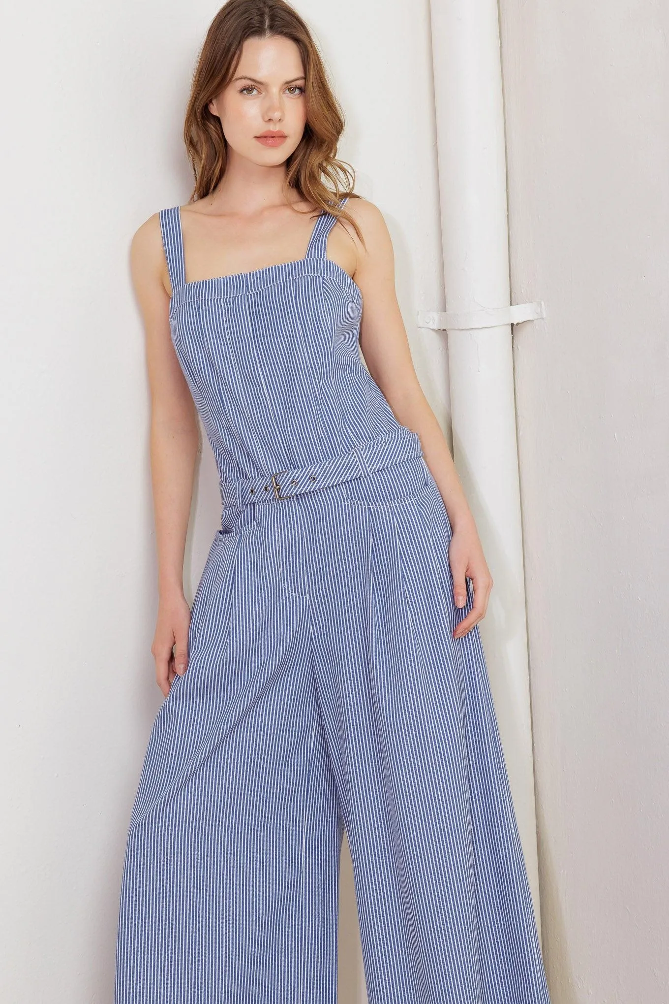 Fresh Petal Blue Woven Jumpsuit sold by Zulily product image thumbnail 4