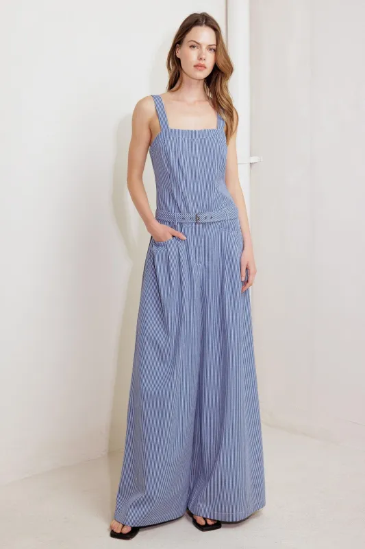 Fresh Petal Blue Woven Jumpsuit made by Flying Tomato