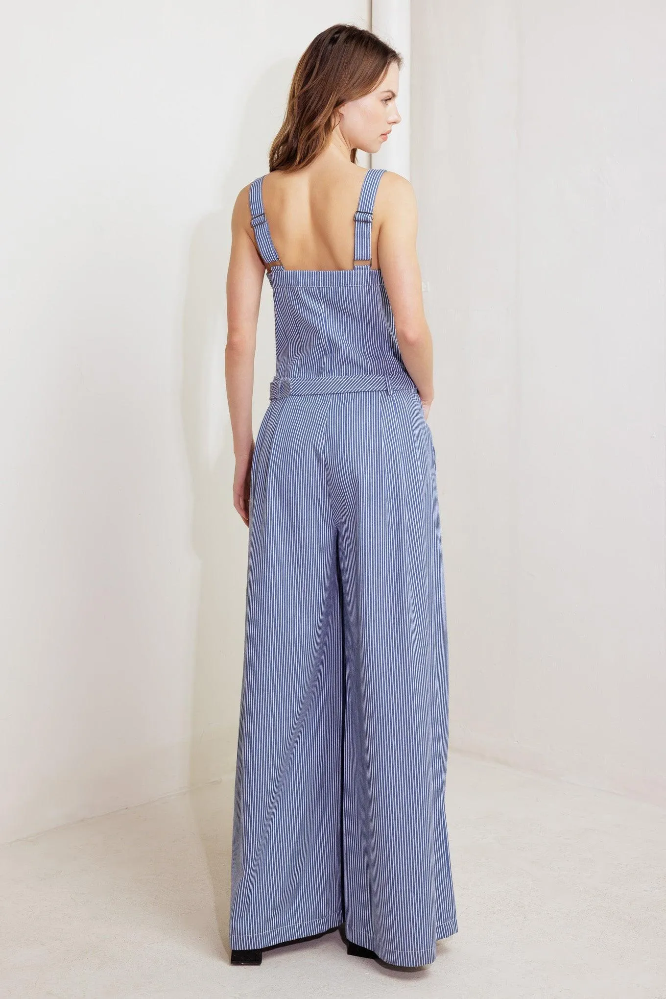 Fresh Petal Blue Woven Jumpsuit sold by Zulily product image thumbnail 3