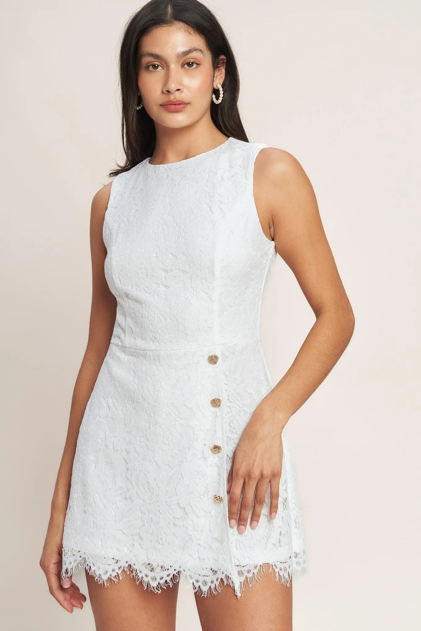 Confidently Yours Woven Lace Skort Romper sold by Zulily product image thumbnail 3