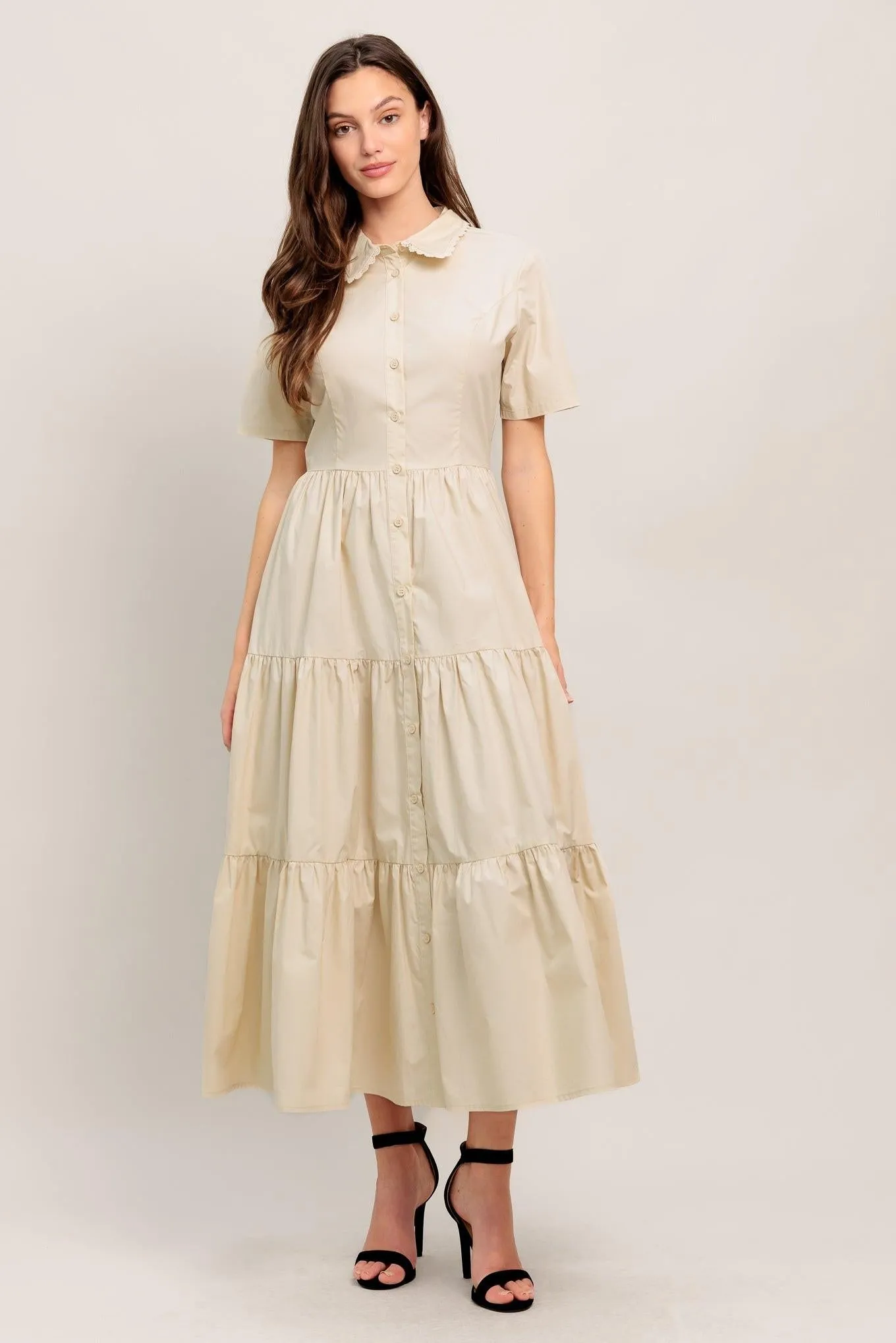 Worth the Wait Woven Midi Dress sold by Zulily product image thumbnail 3