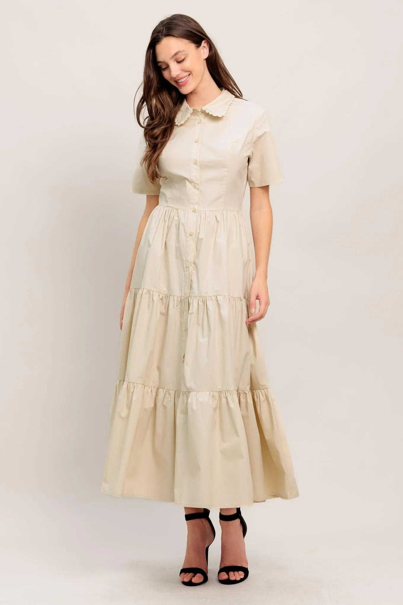 Worth the Wait Woven Midi Dress sold by Zulily product image thumbnail 4