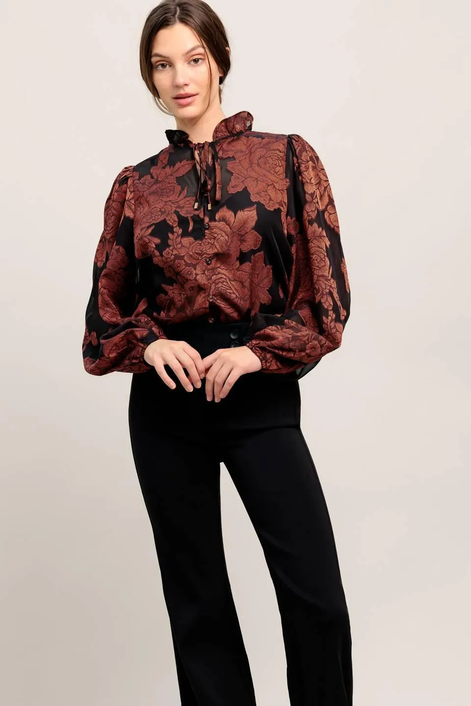 Just Dark Enough to Feel Special Woven Top sold by Zulily product image thumbnail 3