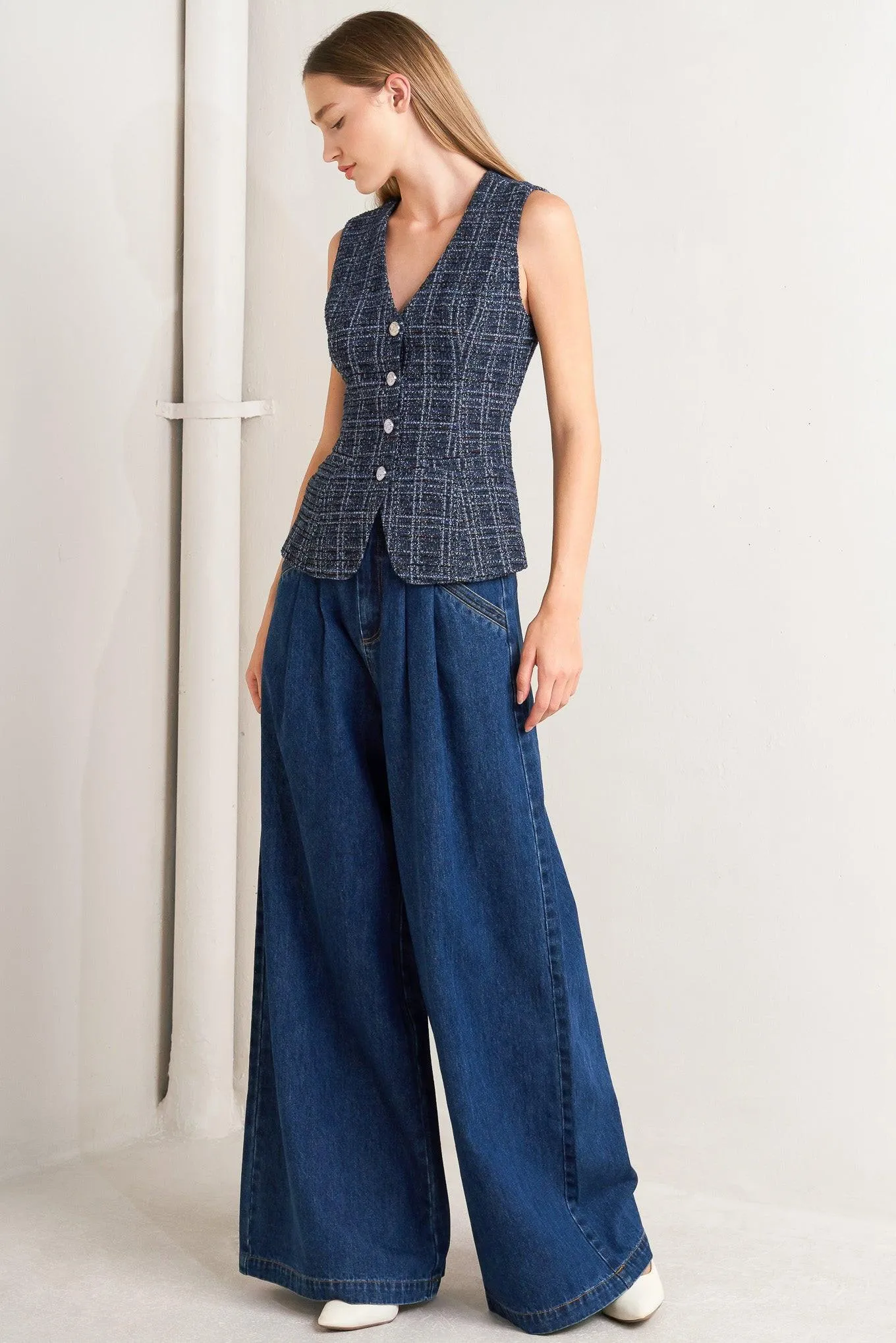 Everyday Icon Tweed Vest sold by Zulily product image thumbnail 3