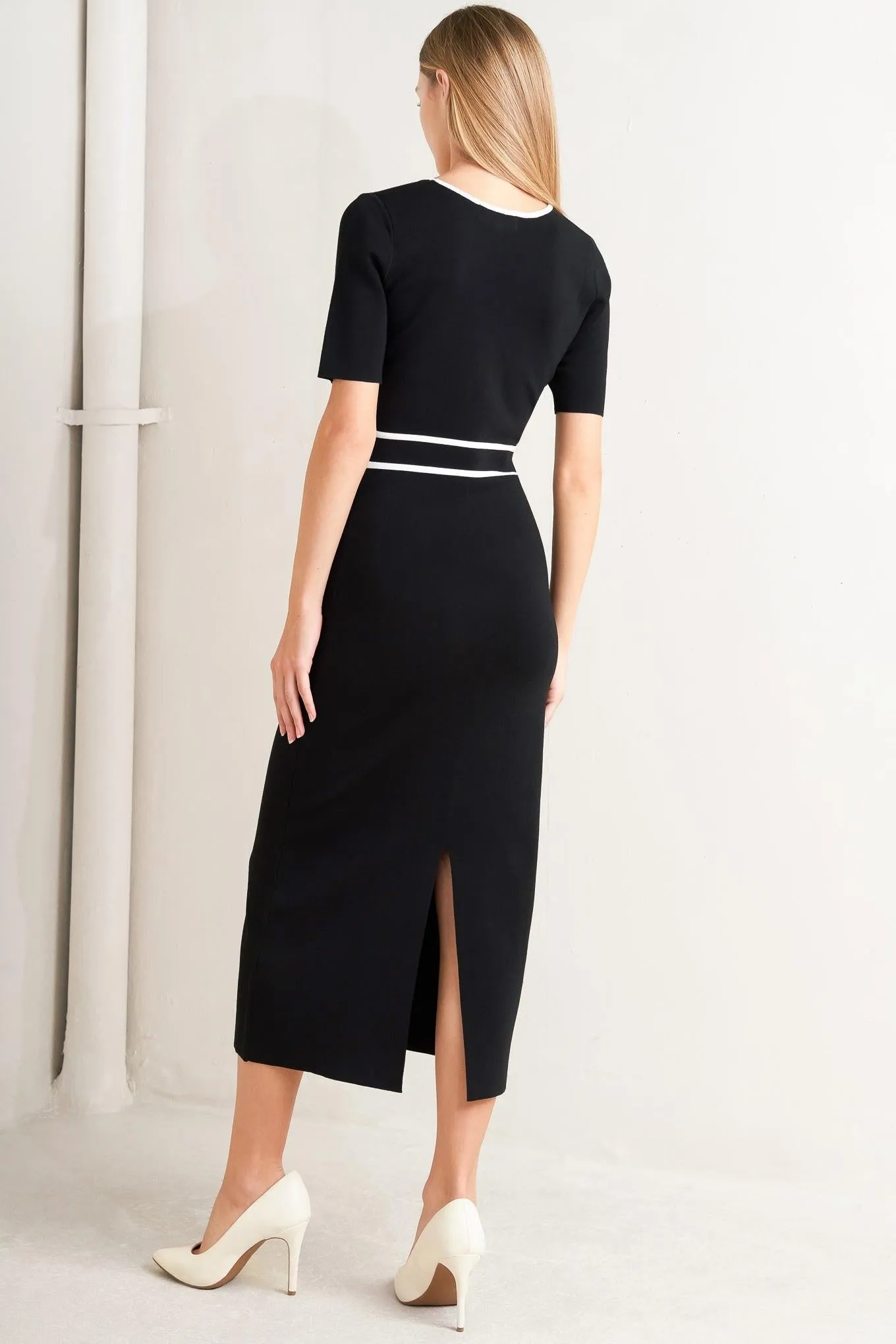 Elegant Frame Sweater Knit Midi Dress sold by Zulily product image thumbnail 4