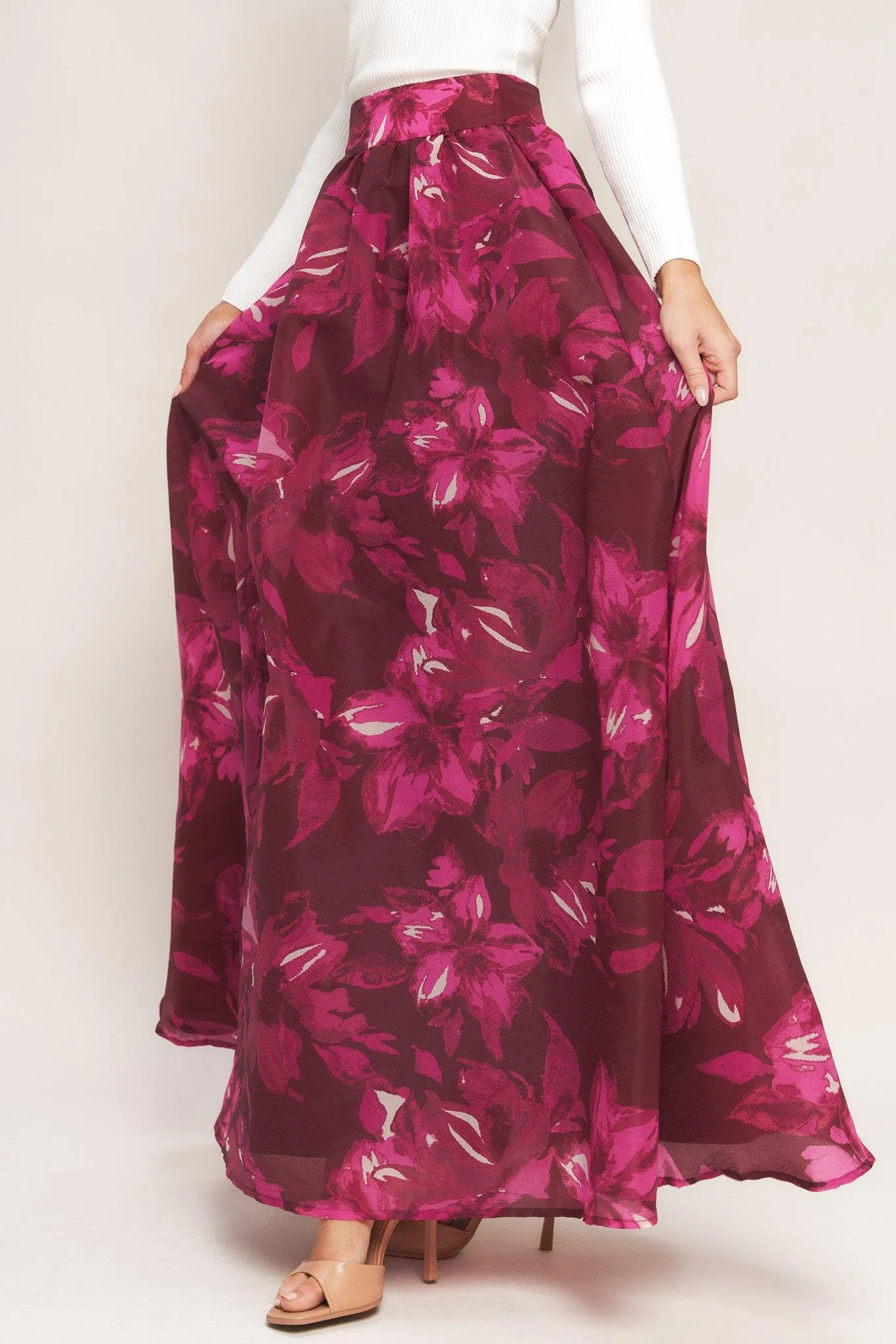 Bouquet No.9 Woven Maxi Full Skirt sold by Zulily product image thumbnail 2