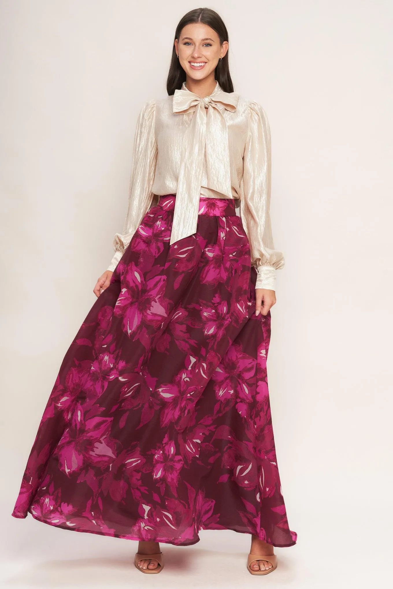 Bouquet No.9 Woven Maxi Full Skirt sold by Zulily product image thumbnail 4