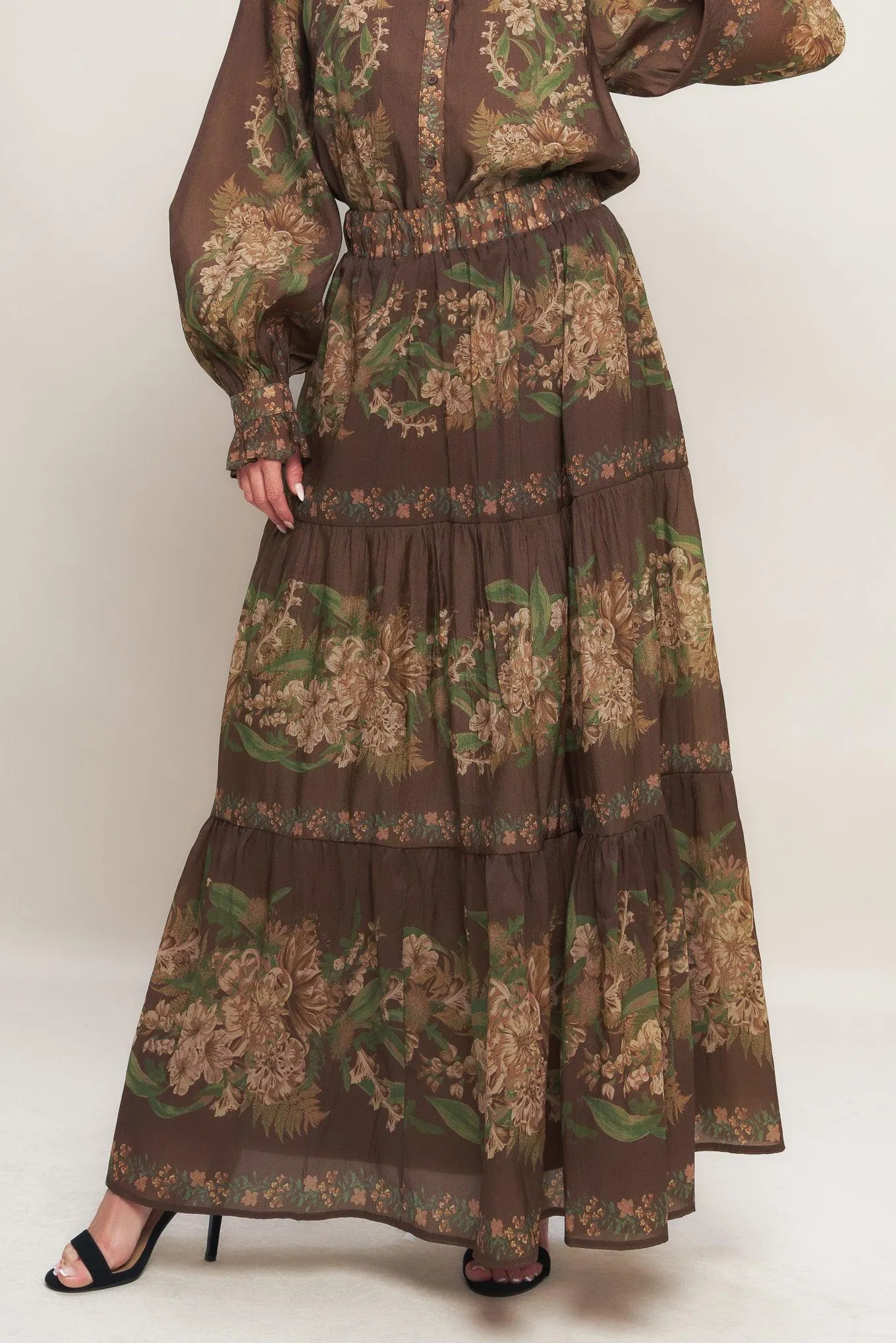 Celebrity Moment Woven Maxi Skirt sold by Zulily