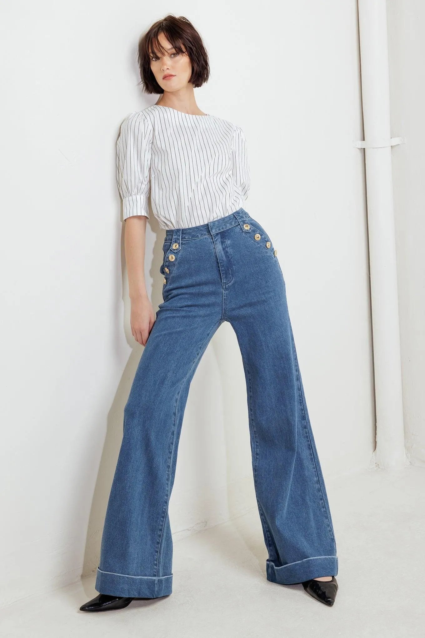 Nostalgia Field Denim Pants sold by Zulily