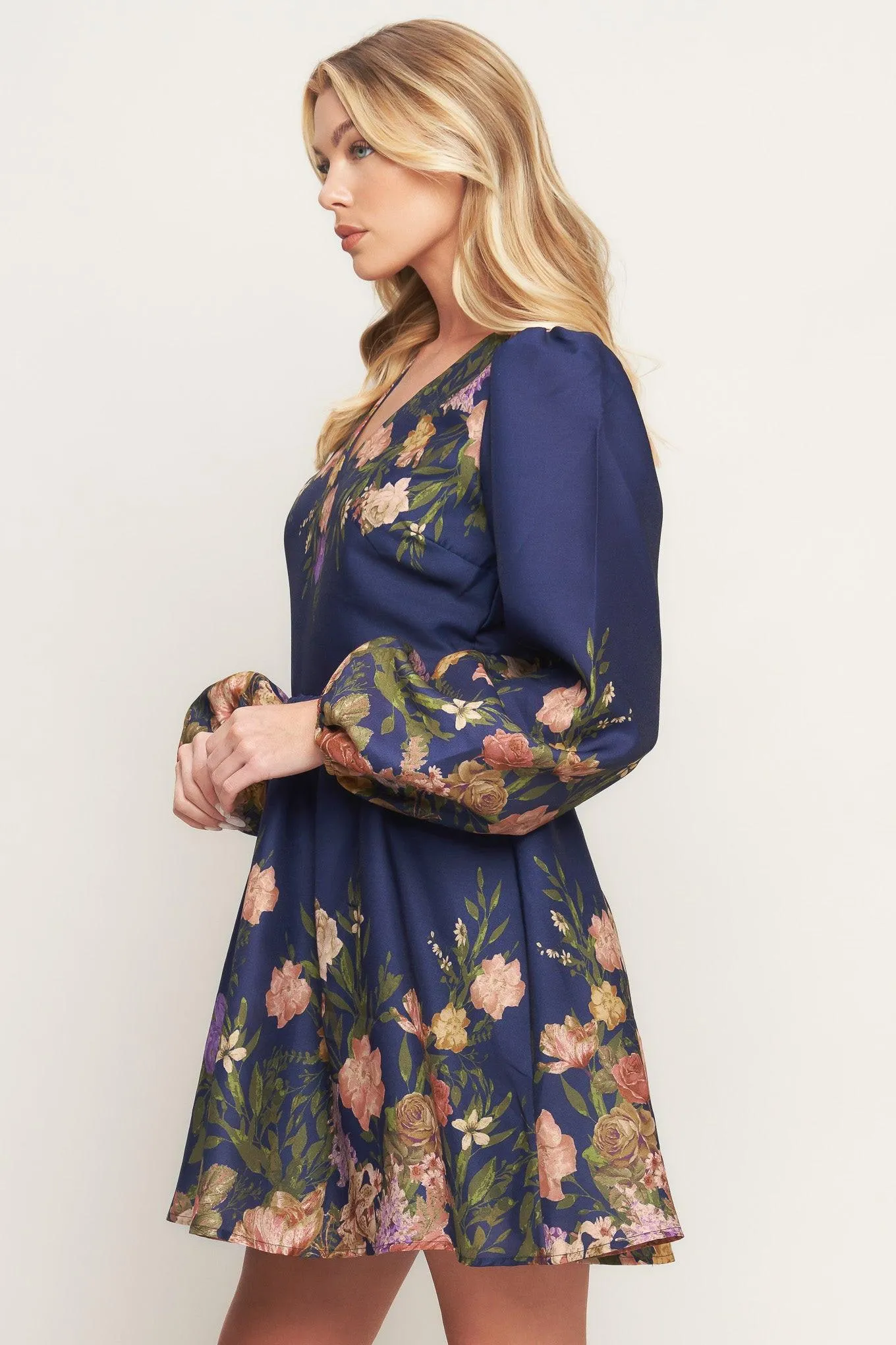 Nocturne in Bloom Woven Mini Dress sold by Zulily product image thumbnail 4
