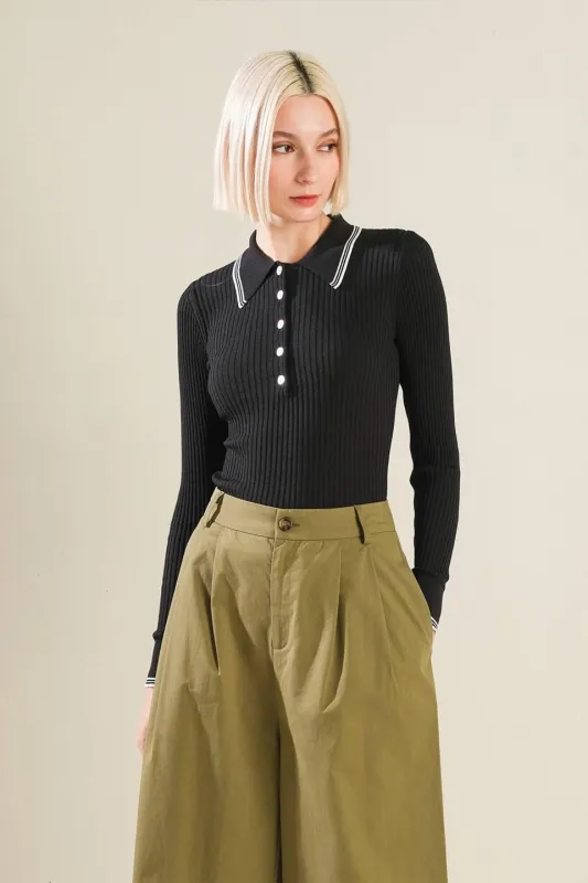 I'll Think About Polo Top made by Flying Tomato