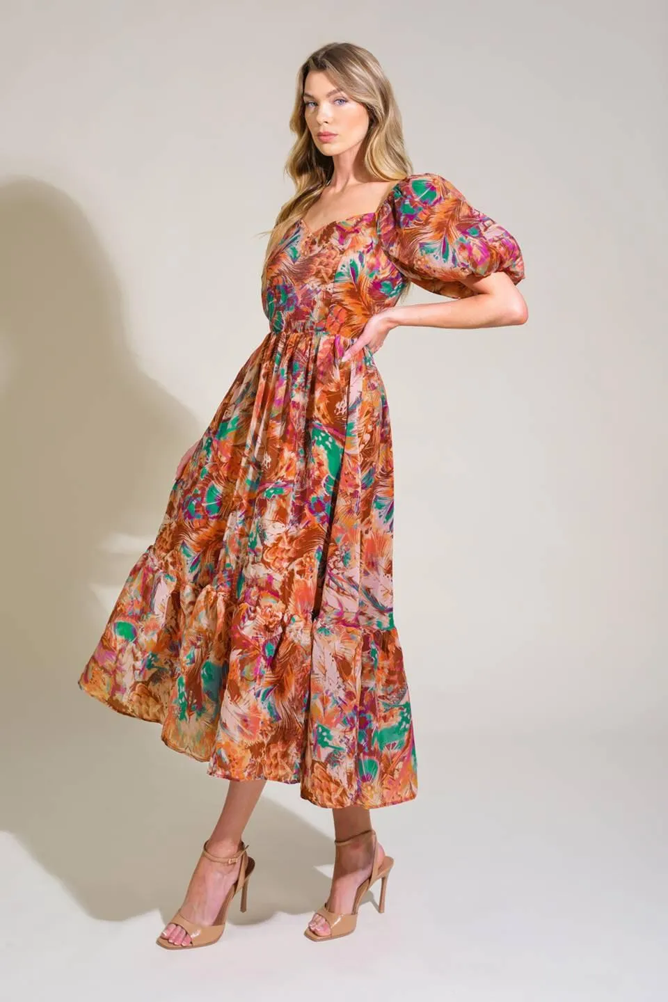 Bring Us Back Woven Midi Dress sold by Zulily product image thumbnail 3