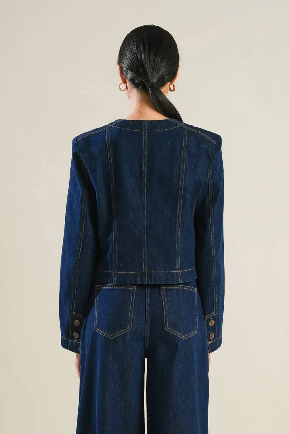 Crisp Canvas Denim Jacket sold by Zulily product image thumbnail 2