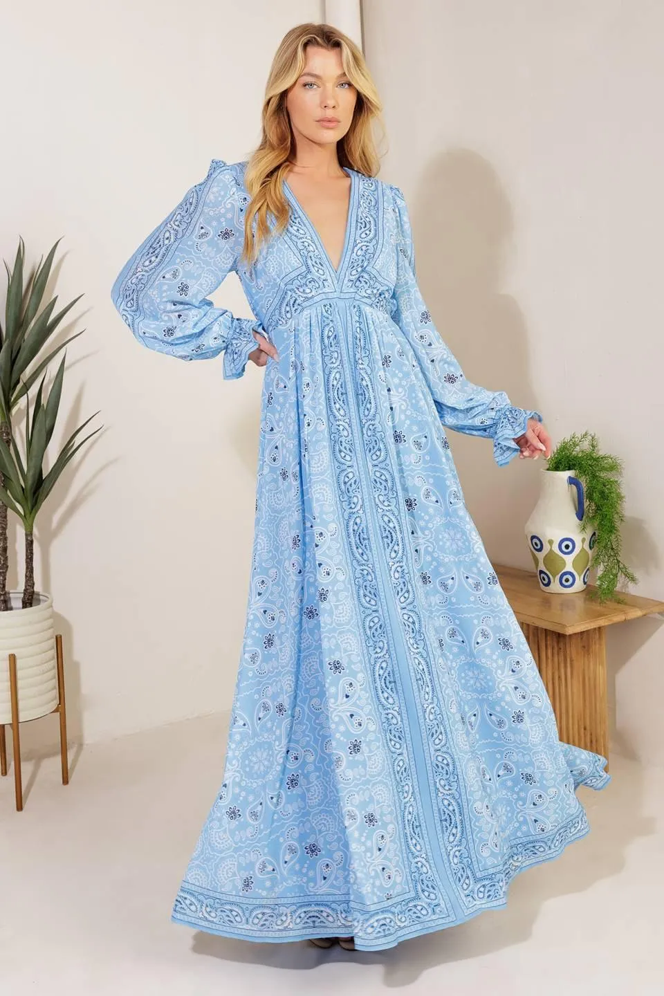 Ripples of Time Woven Maxi Dress sold by Zulily product image thumbnail 3