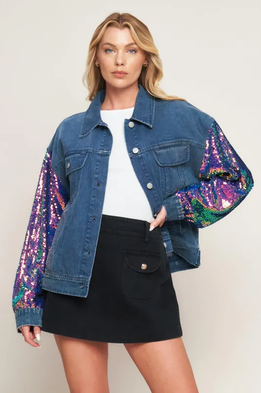 Walking the Walk Denim Jacket made by Flying Tomato