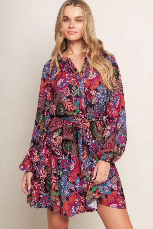 Floral Bliss Woven Mini Dress made by Flying Tomato