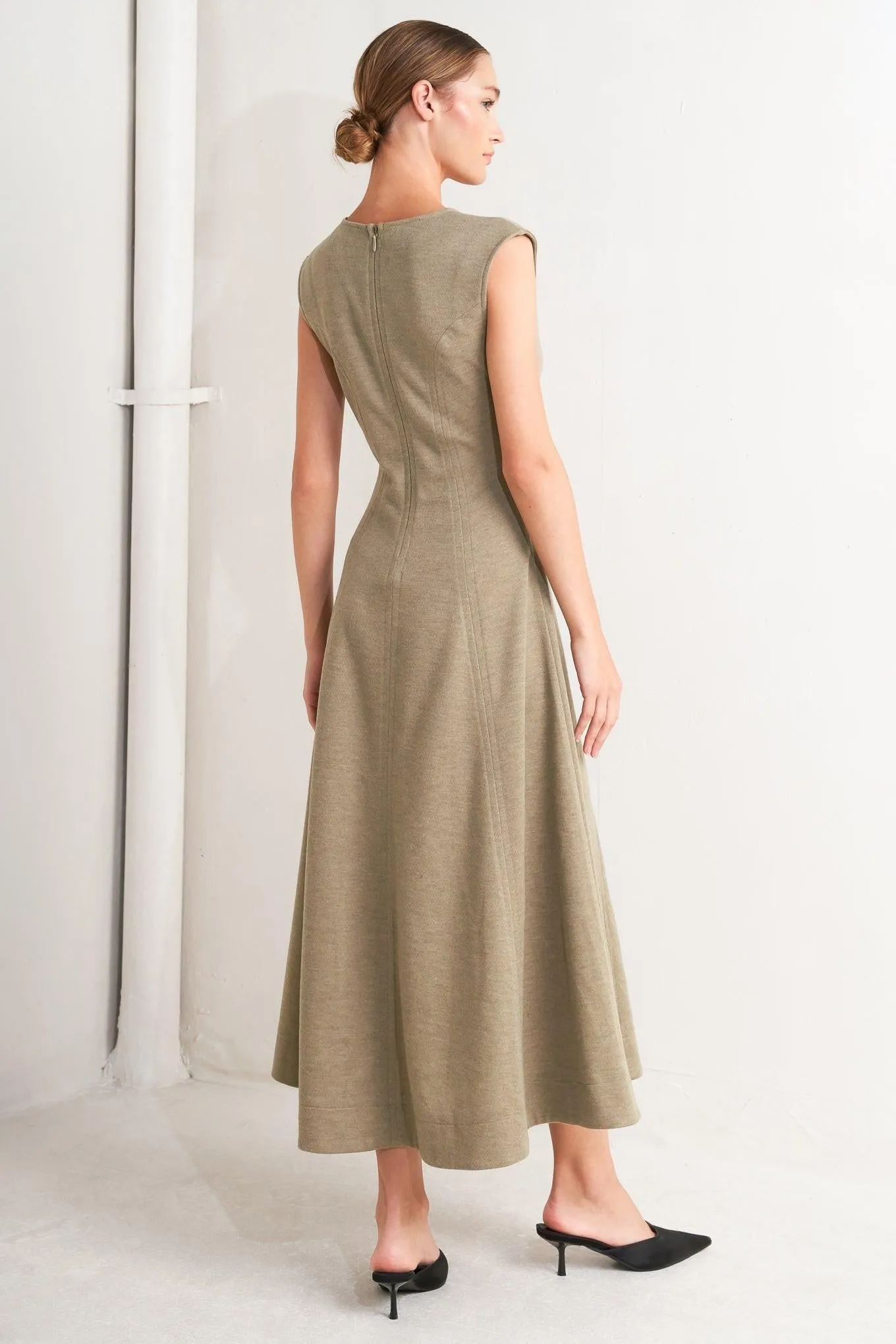 Sophisticated Simplicity Woven Knit Midi Dress sold by Zulily product image thumbnail 4