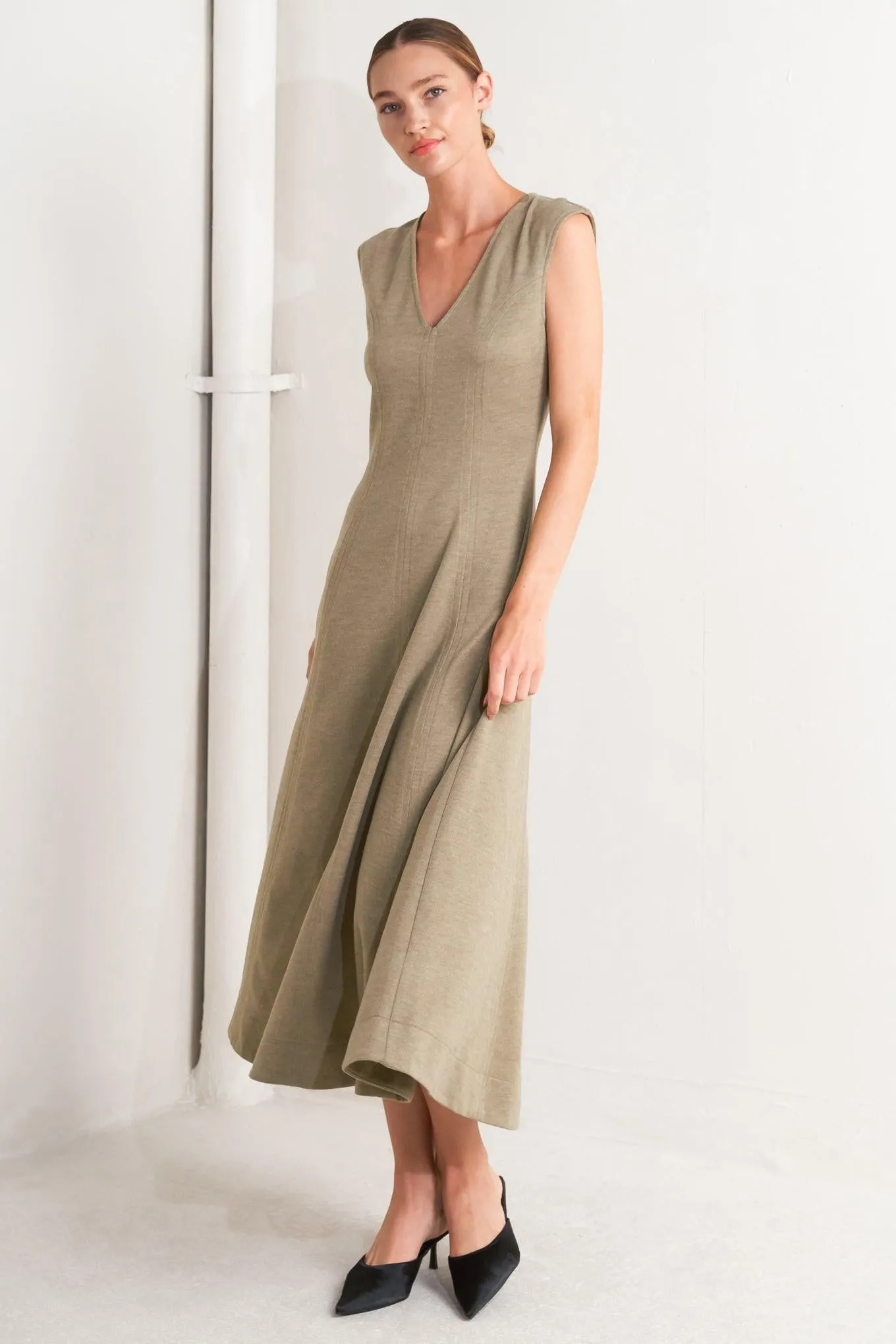 Sophisticated Simplicity Woven Knit Midi Dress sold by Zulily product image thumbnail 5