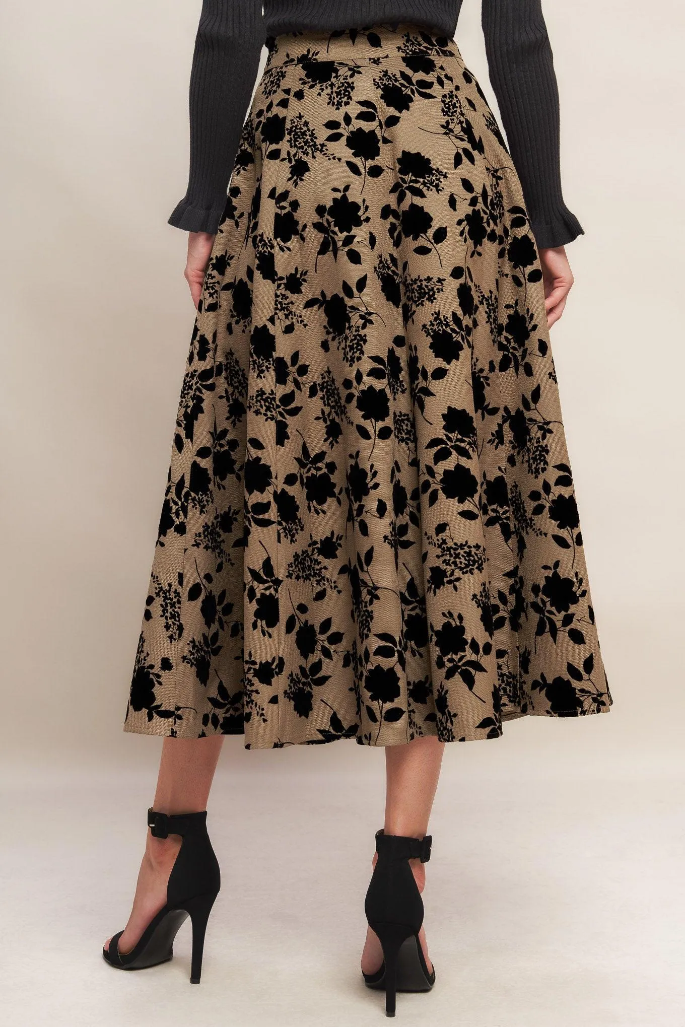 Classic Bloom Look Woven Flocking Circle Skirt sold by Zulily product image thumbnail 2
