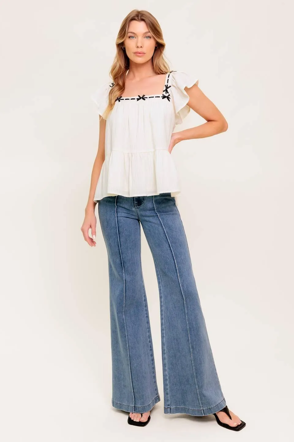 Celestial Crush Cream Woven Top sold by Zulily product image thumbnail 5