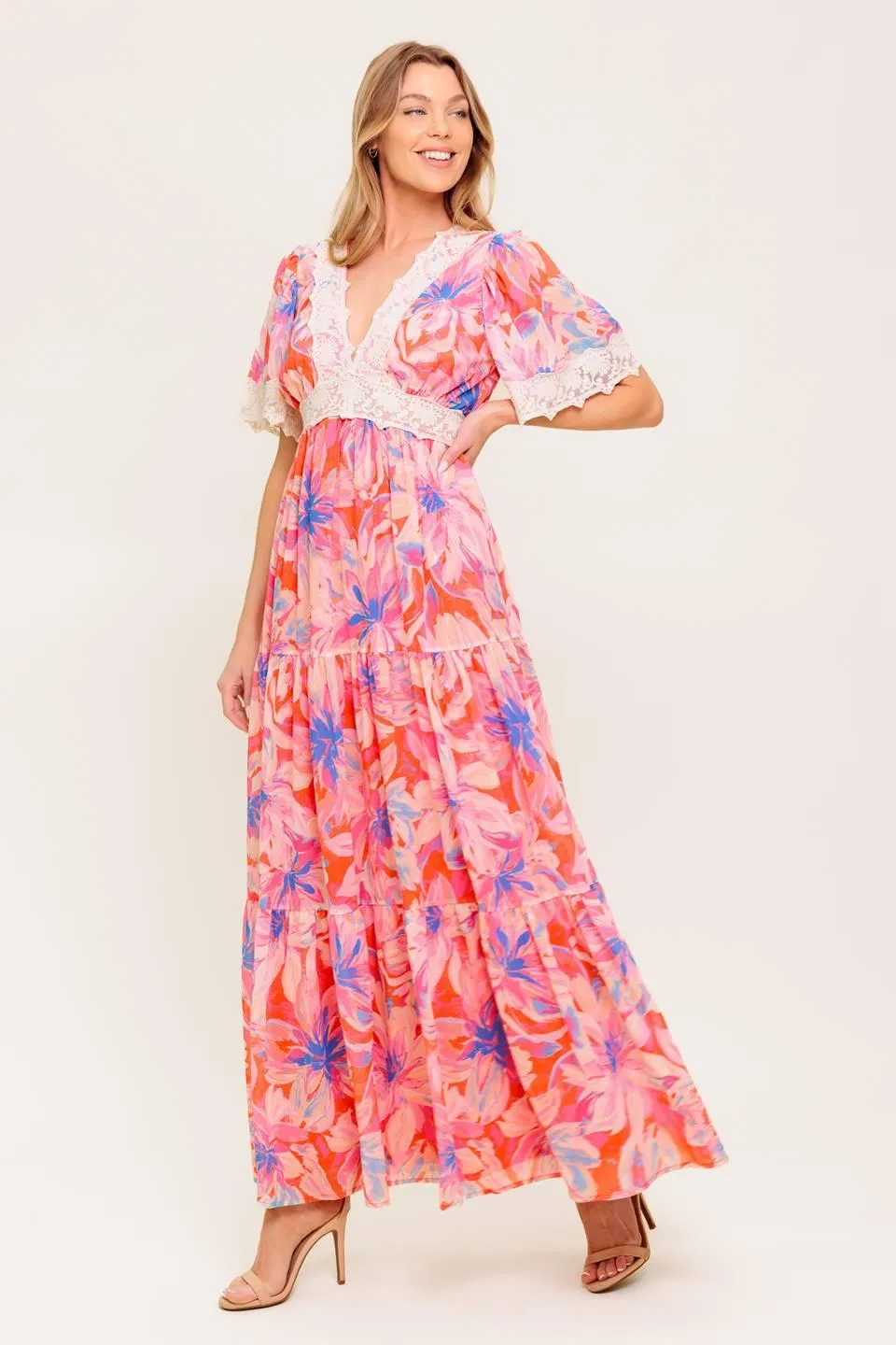 Minimal Bloom Woven Maxi Dress sold by Zulily product image thumbnail 5