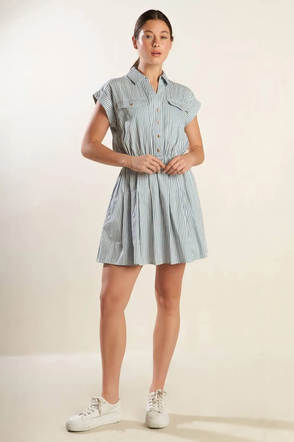 Champagne Toast Woven Mini Dress sold by Zulily product image thumbnail 3