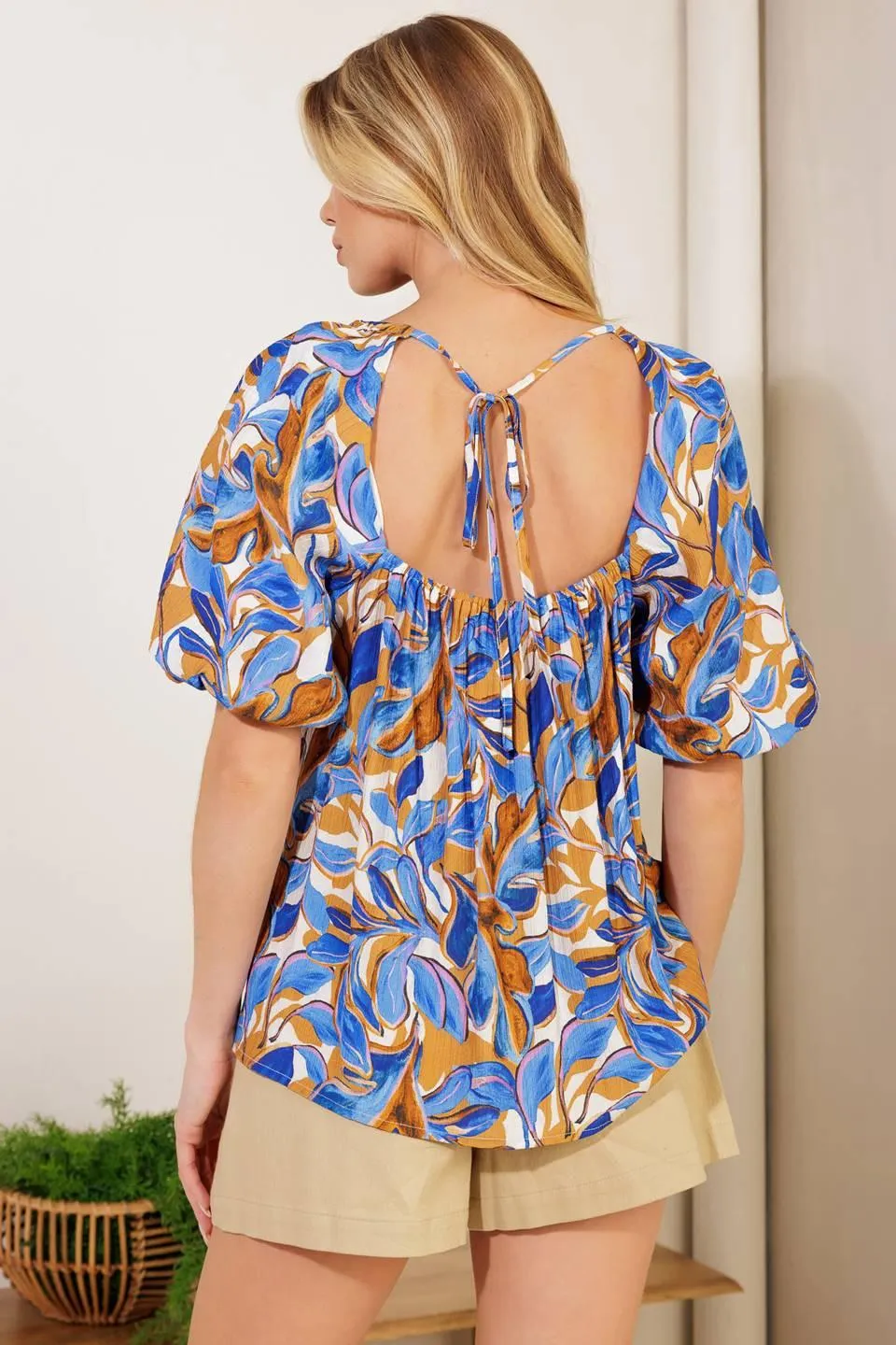 Just Having Fun Blue Woven Top sold by Zulily product image thumbnail 2