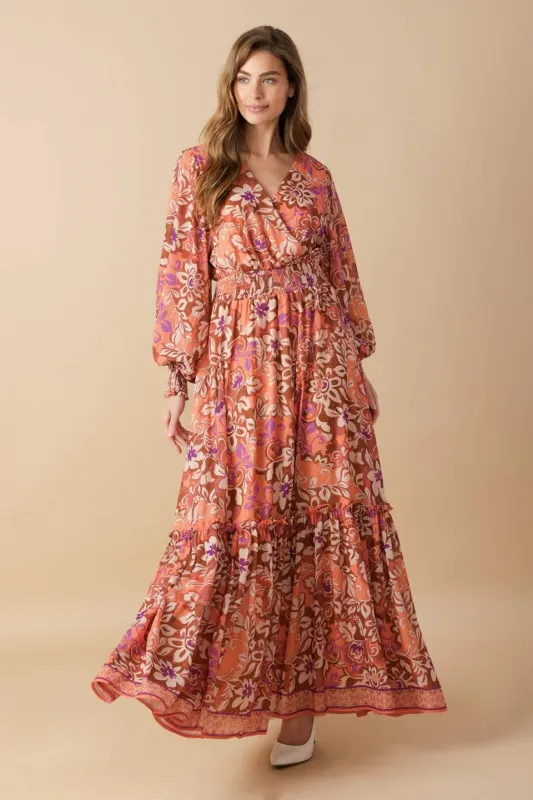 Whispering Willows Woven Maxi Dress made by Flying Tomato