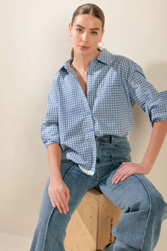 Awaiting Love Woven Top made by Flying Tomato