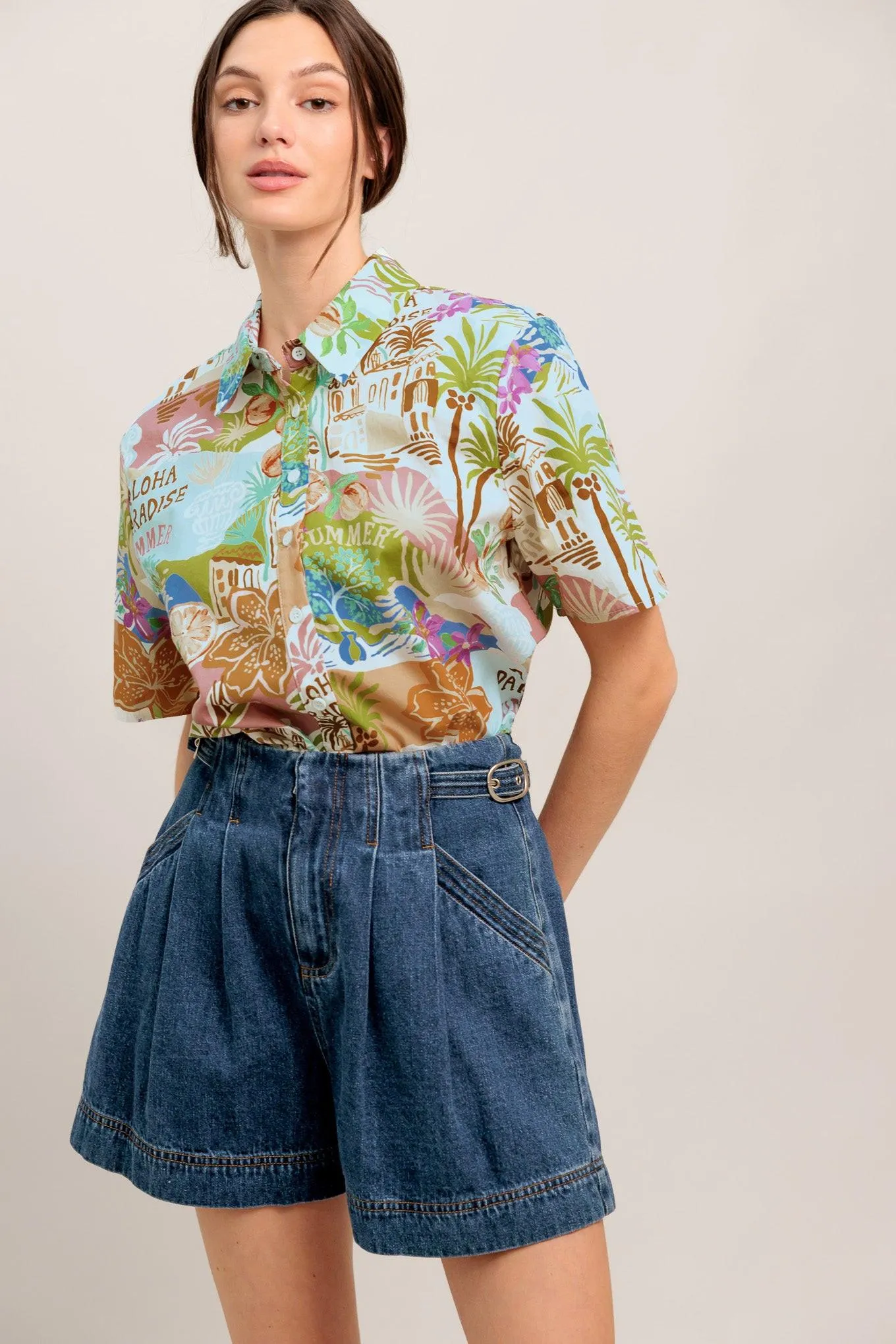 Sunshine Getaway Woven Top sold by Zulily