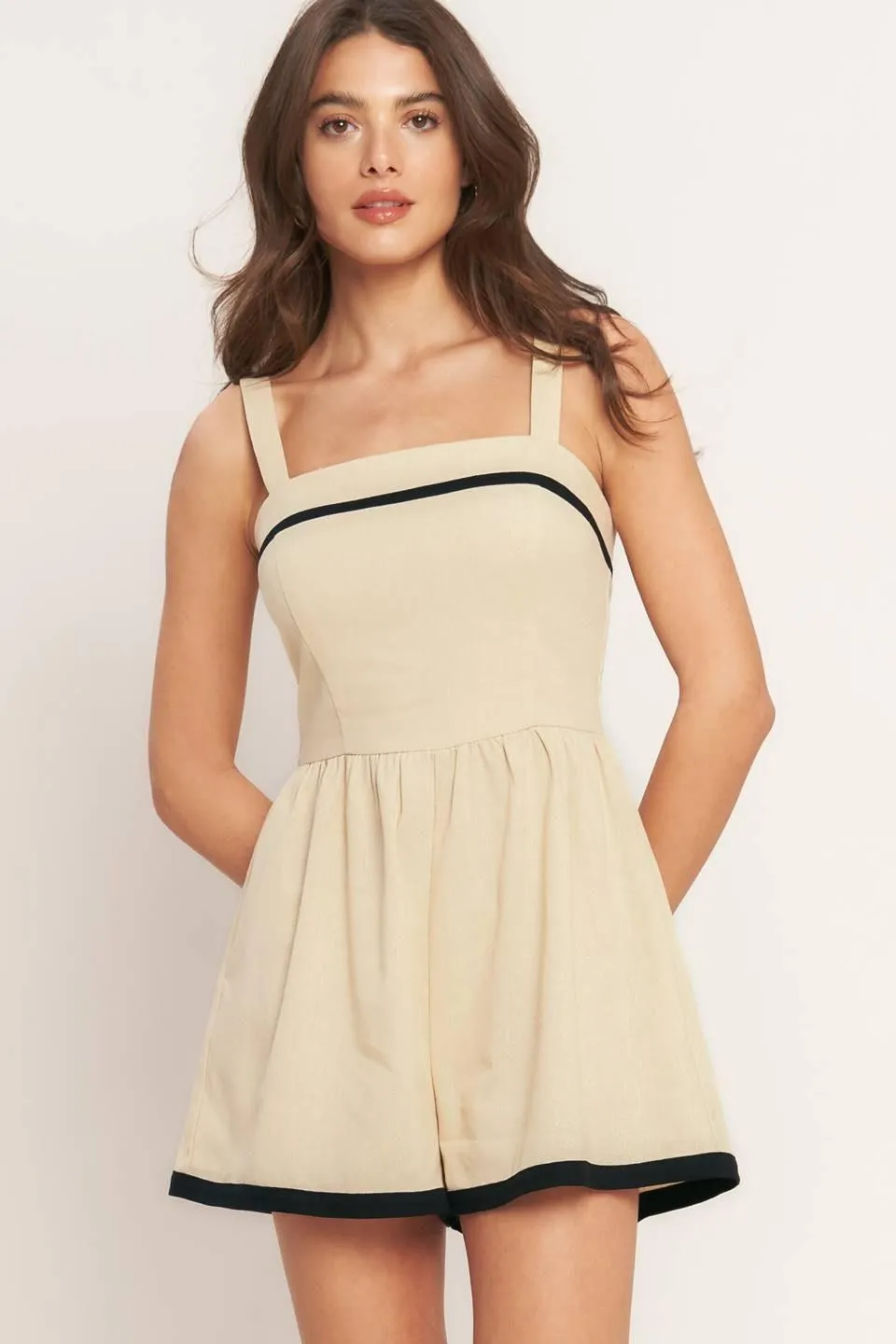 Lovely Line Woven Romper sold by Zulily