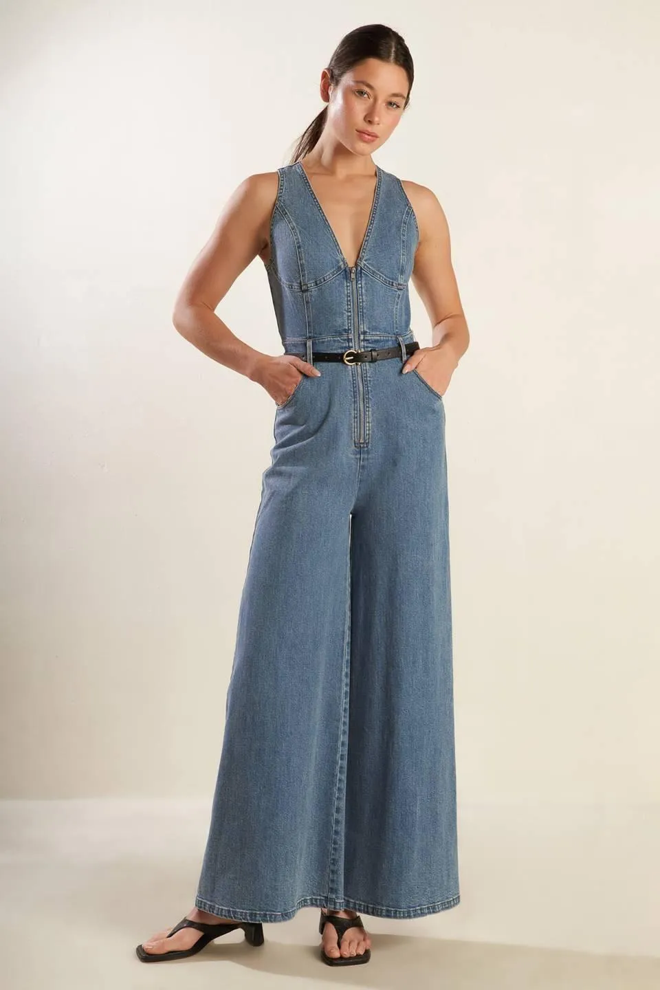 Beautiful Things Denim Jumpsuit sold by Zulily product image thumbnail 2