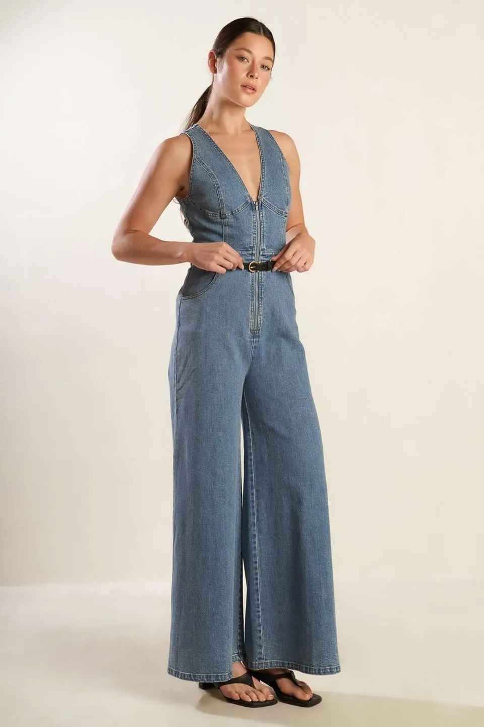 Beautiful Things Denim Jumpsuit sold by Zulily product image thumbnail 3