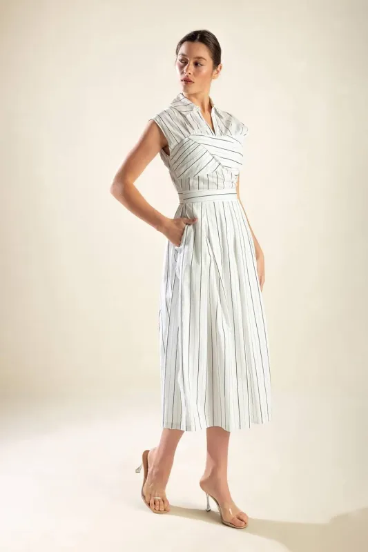 Incredibly Sensational Woven Midi Dress made by Flying Tomato