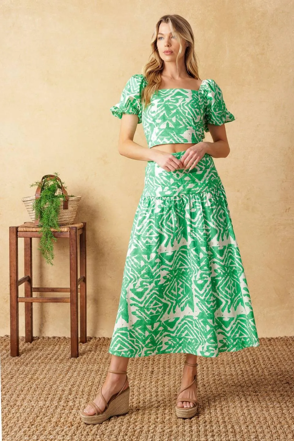 Destined for More Woven Top and Skirt Set sold by Zulily