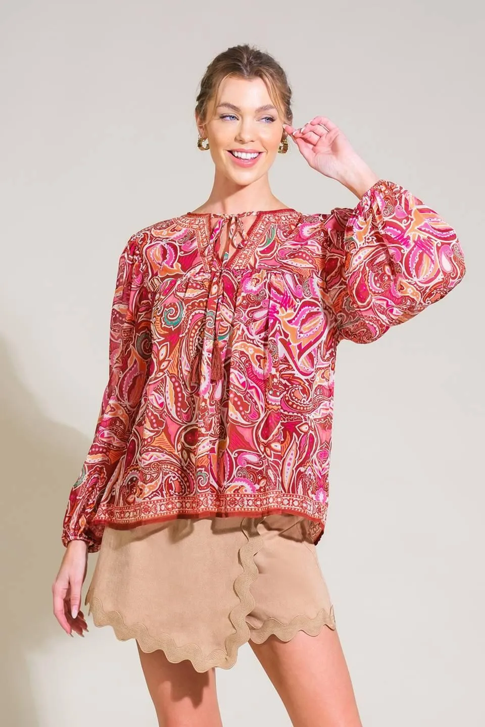Time After Time Woven Top sold by Zulily product image thumbnail 3