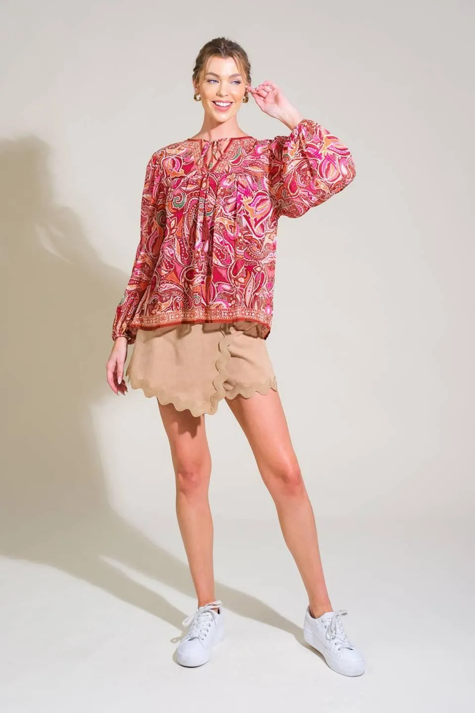 Time After Time Woven Top sold by Zulily product image thumbnail 4