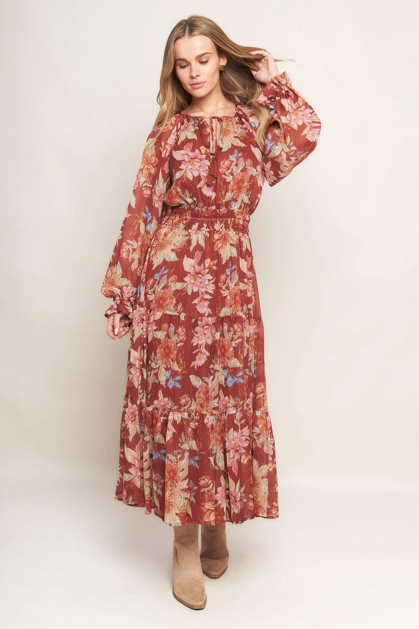 Forest Park Woven Midi Dress sold by Zulily