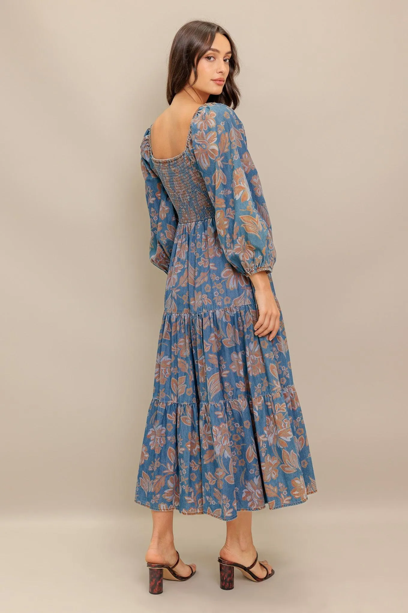 Circle of Friends Denim Midi Dress sold by Zulily product image thumbnail 5