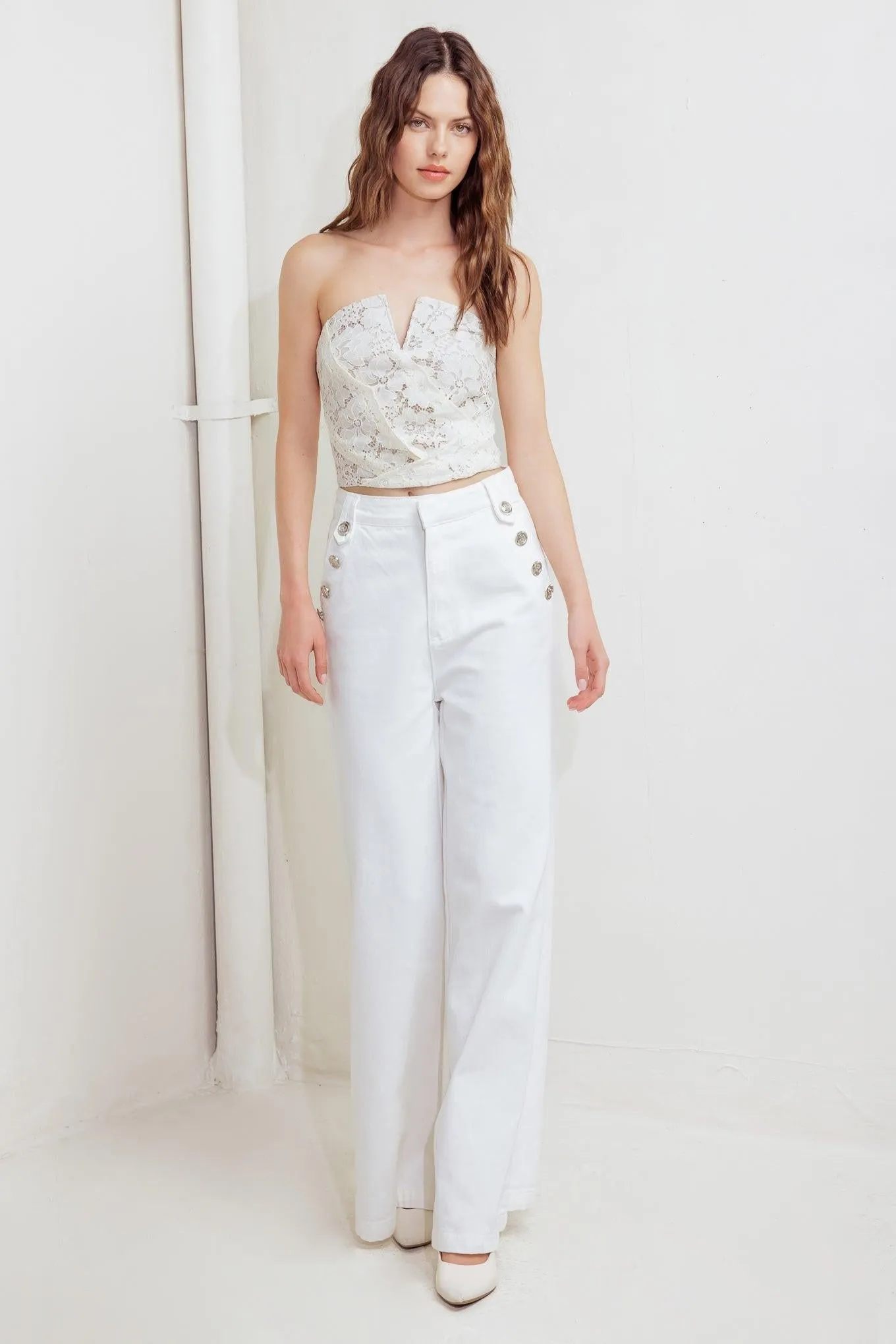 Chantilly Flair Woven Lace Tube Top sold by Zulily product image thumbnail 5