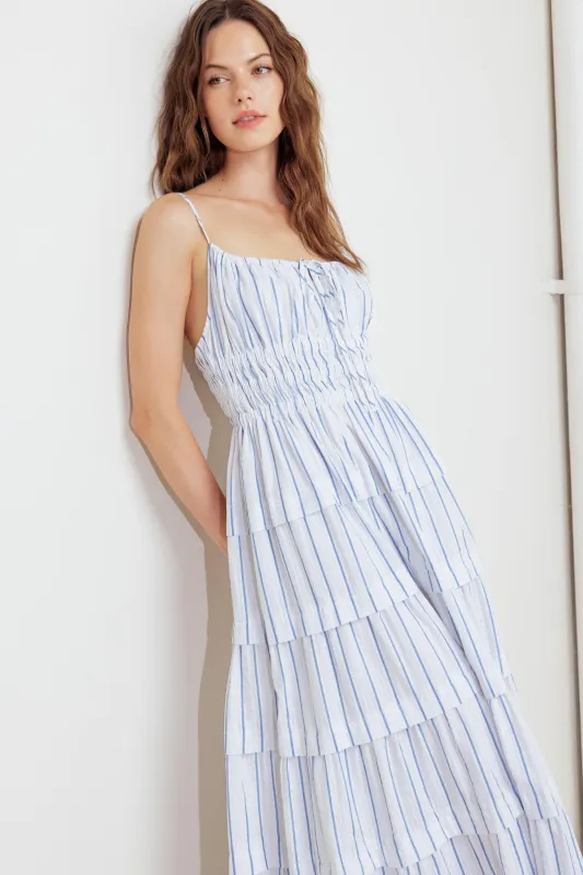 Breeze Note Woven Midi Dress made by Flying Tomato