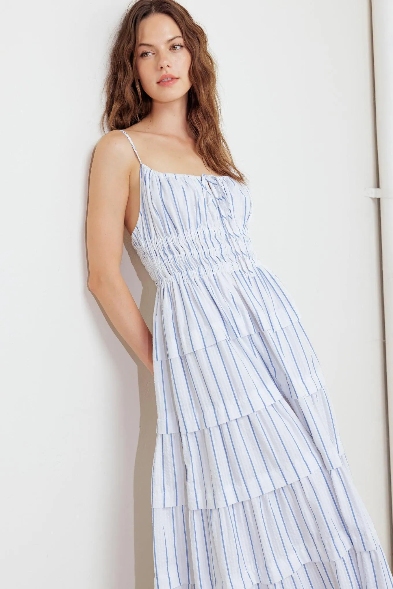 Breeze Note Woven Midi Dress sold by Zulily