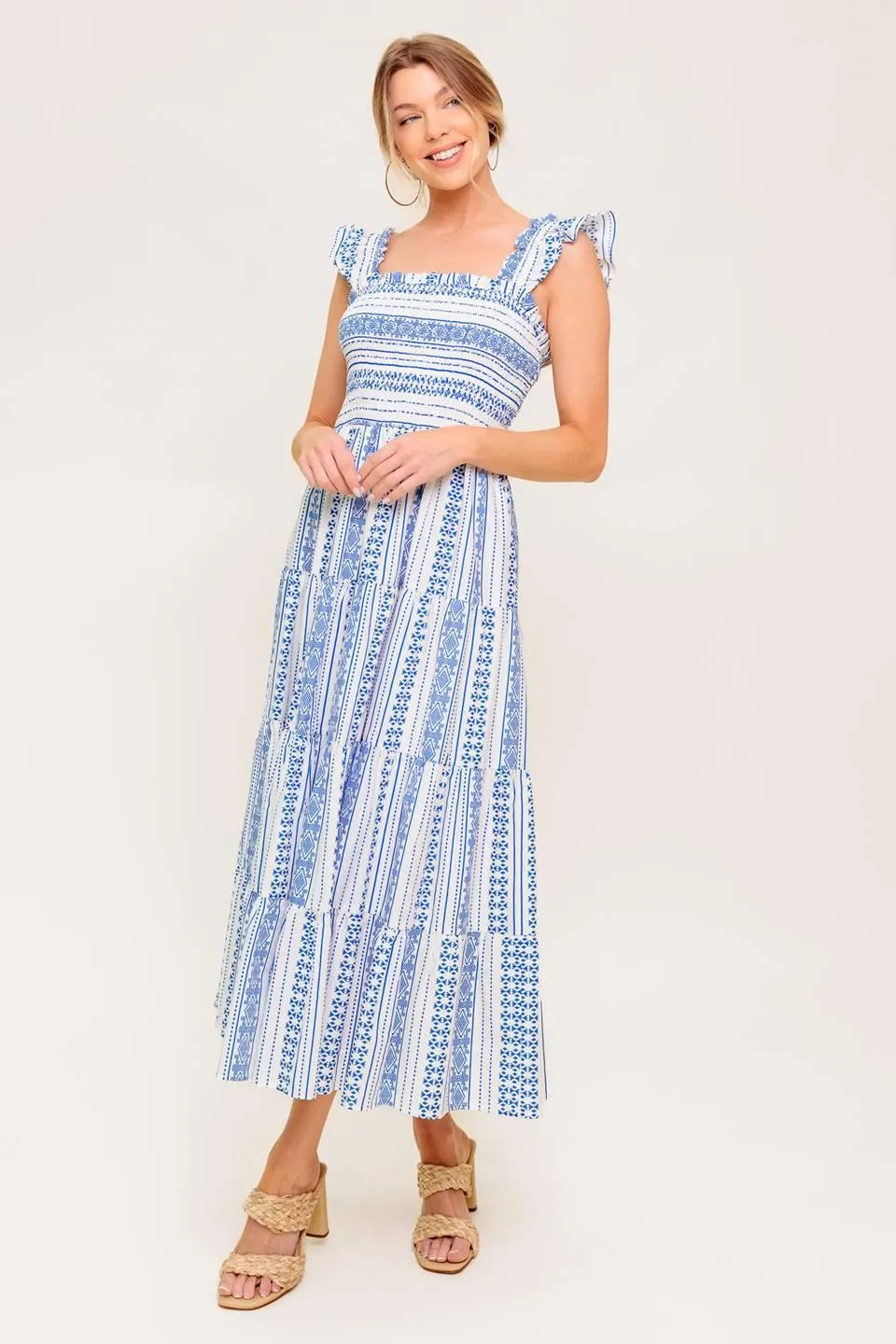 Midsummer Petals Woven Midi Dress sold by Zulily