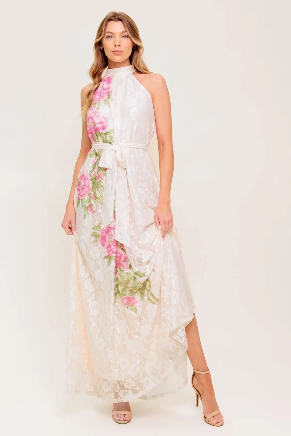 Botanical Dream Woven Lace Maxi Dress sold by Zulily product image thumbnail 3