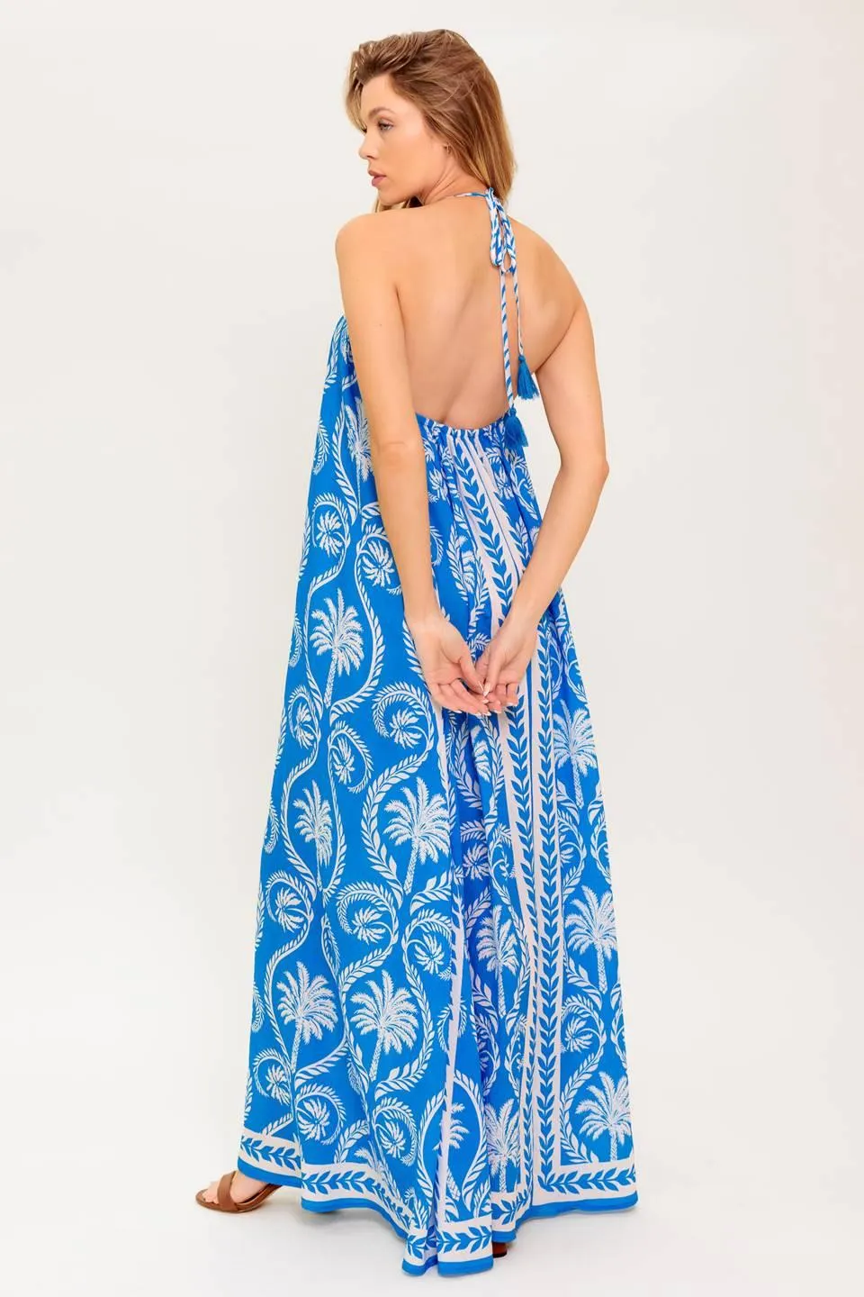 For the Dreamers Blue Woven Maxi Dress sold by Zulily product image thumbnail 5