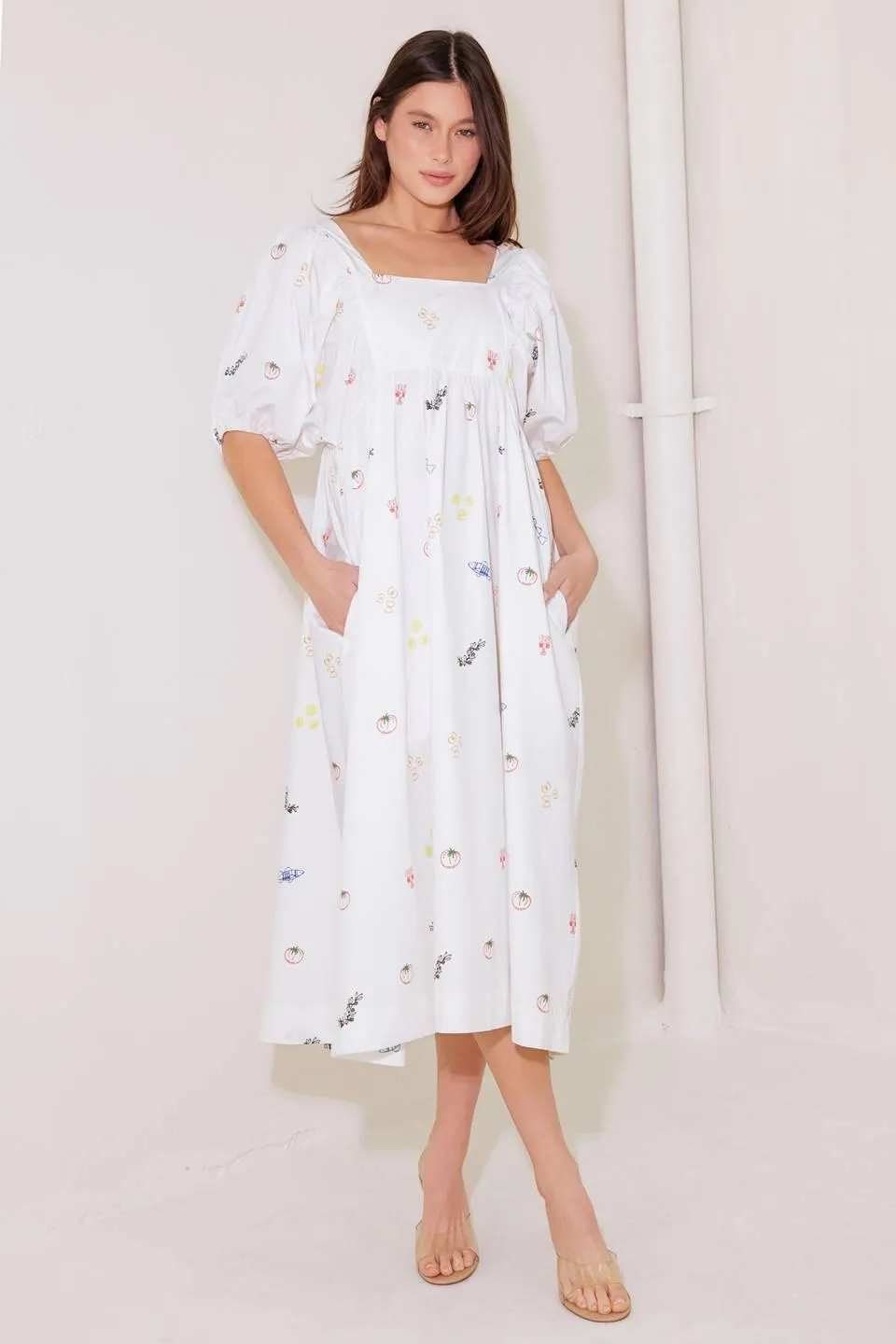 The World is Yours Woven Midi Dress sold by Zulily product image thumbnail 3
