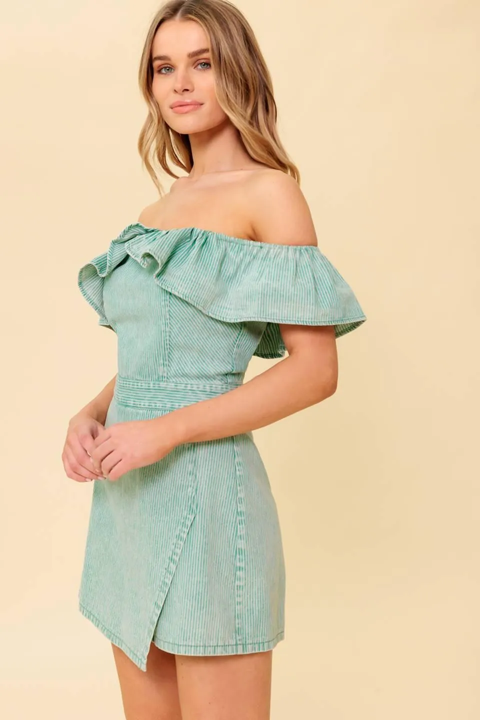 Yours to Keep Navy Woven Romper sold by Zulily product image thumbnail 5