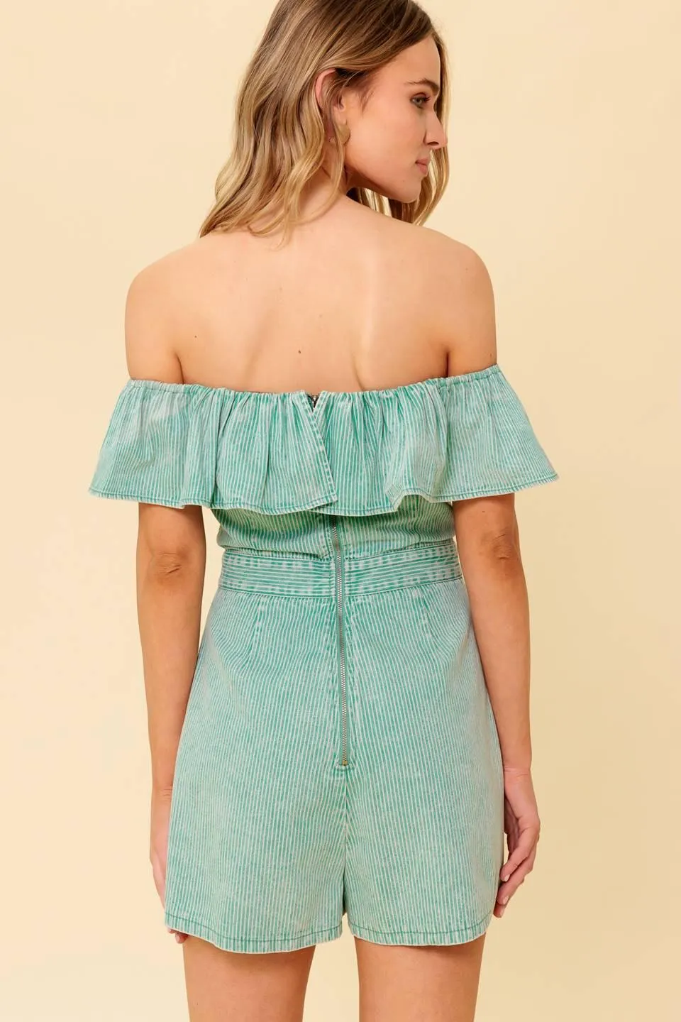 Yours to Keep Navy Woven Romper sold by Zulily product image thumbnail 2