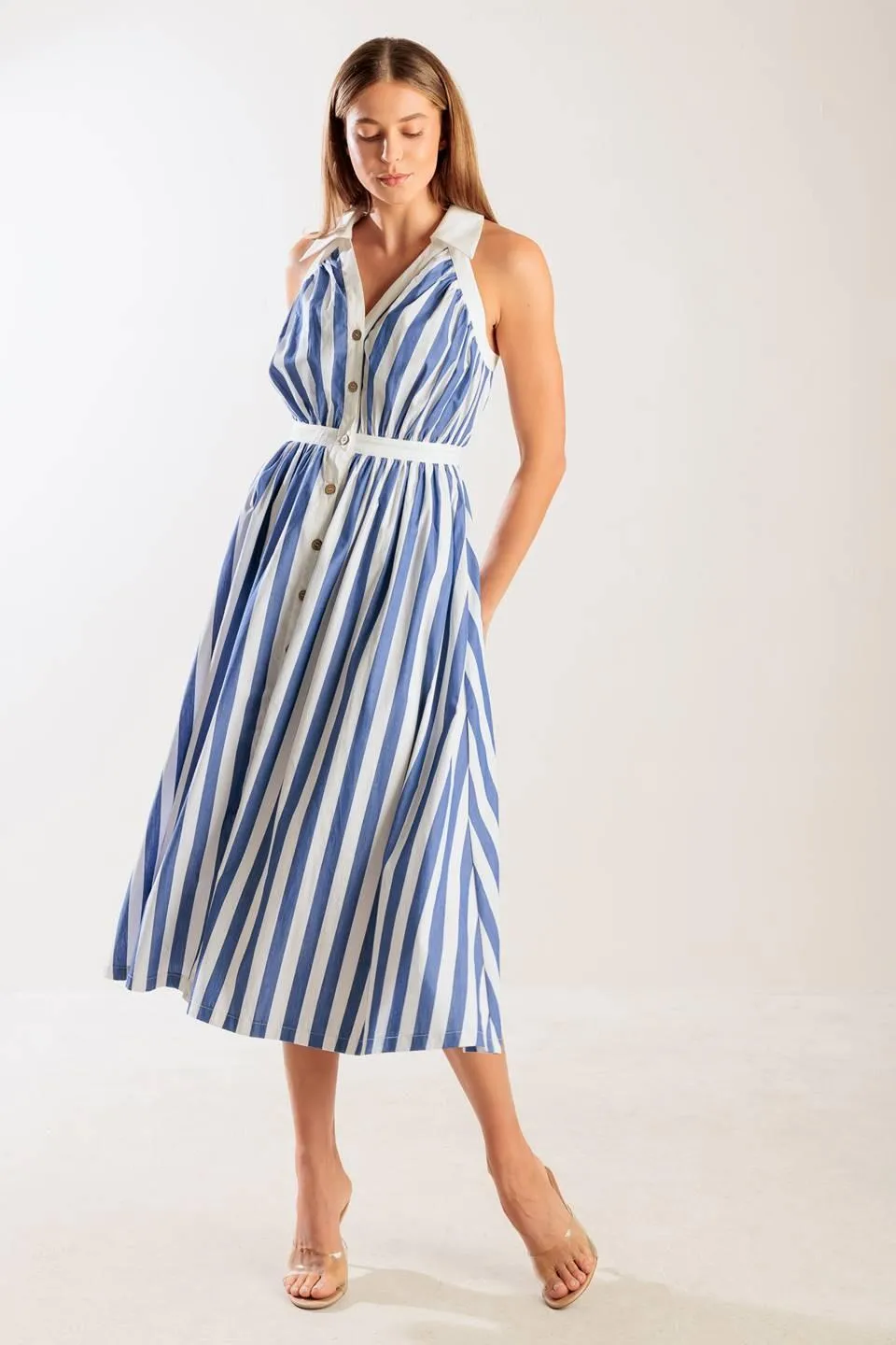 Wait for it Woven Midi Dress sold by Zulily