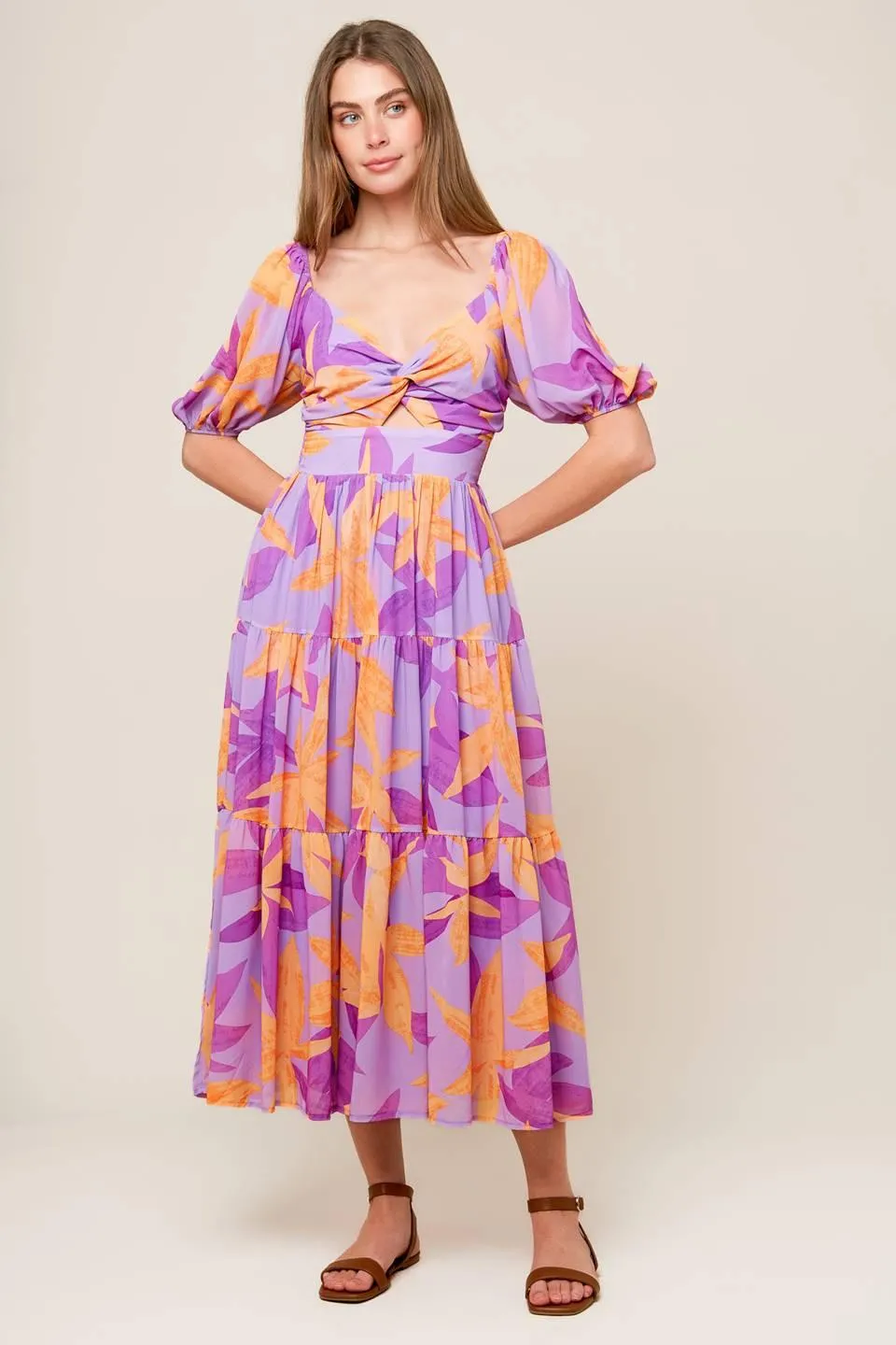 Blooming Brunch Woven Midi Dress sold by Zulily